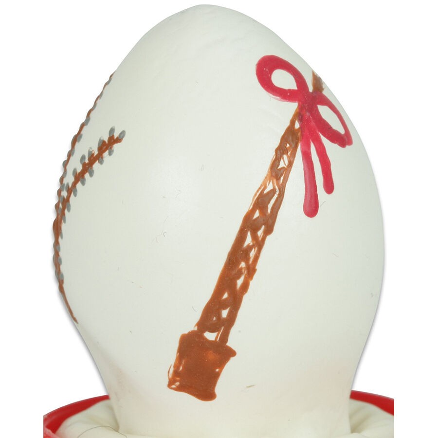CONDOMERIE - HANDPAINTED NOVELTY CONDOMS EASTER EGG WHITE